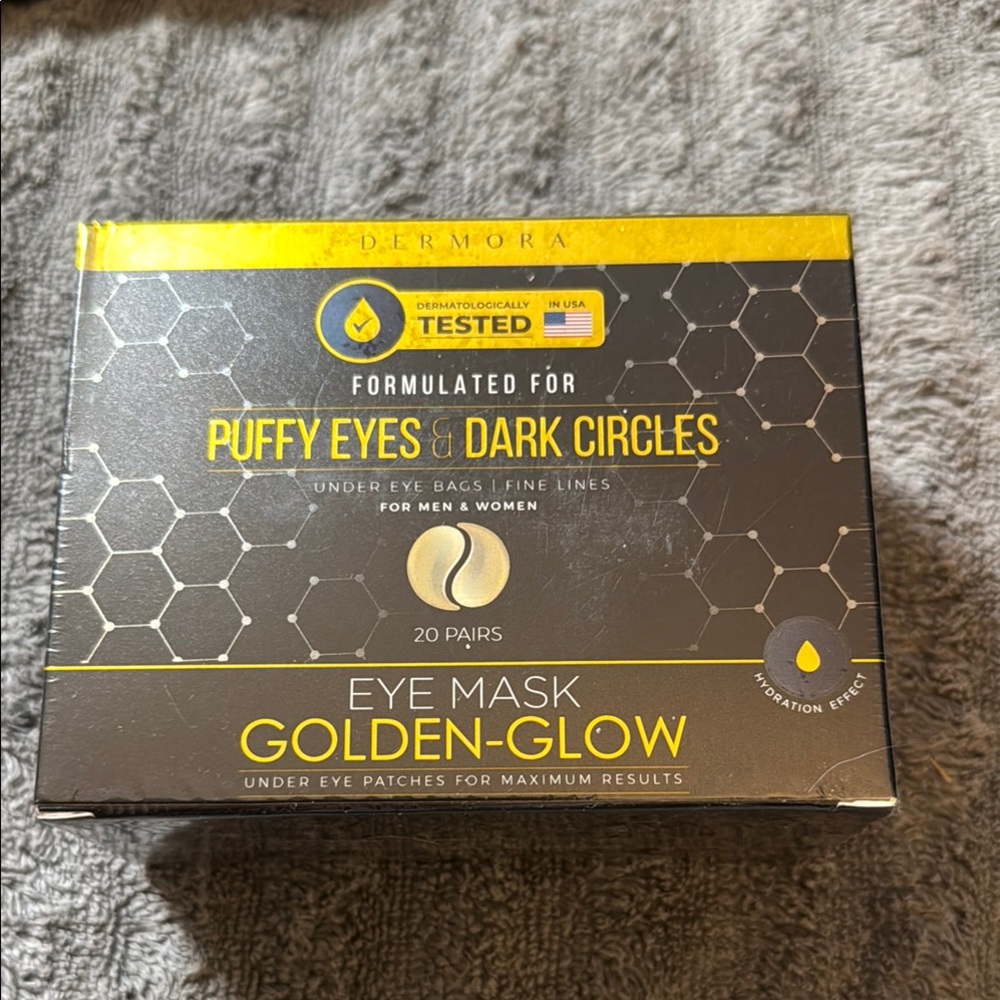 Golden-Glow Eye Mask for Puffy Eyes